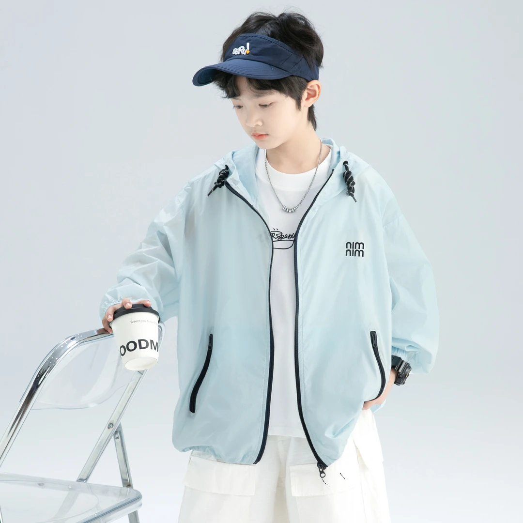 男童夏款防晒衣2025新款中儿童户外服酷潮【奇斯熊】B5351