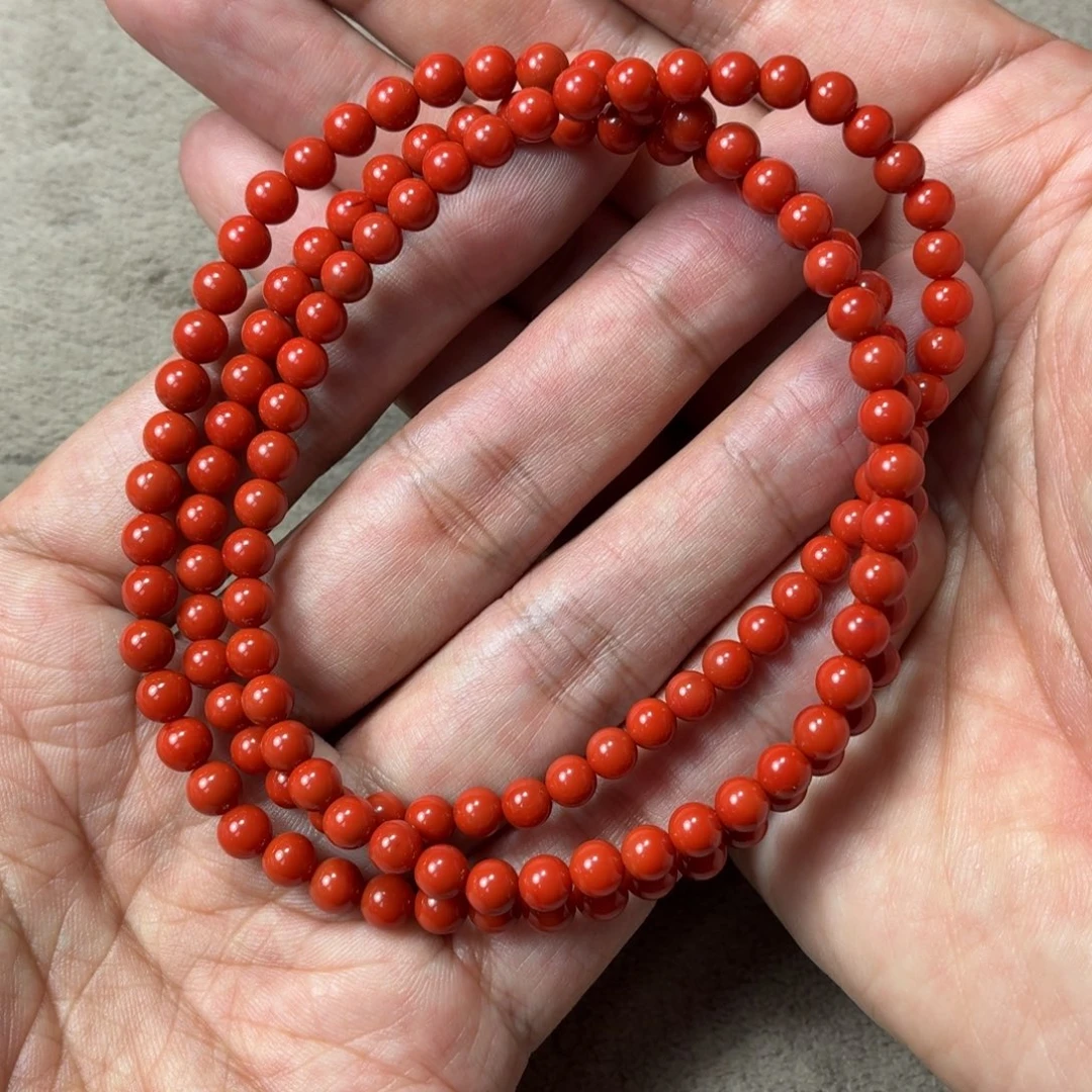 b***i南红玛瑙未镶嵌珠宝奇石5mm