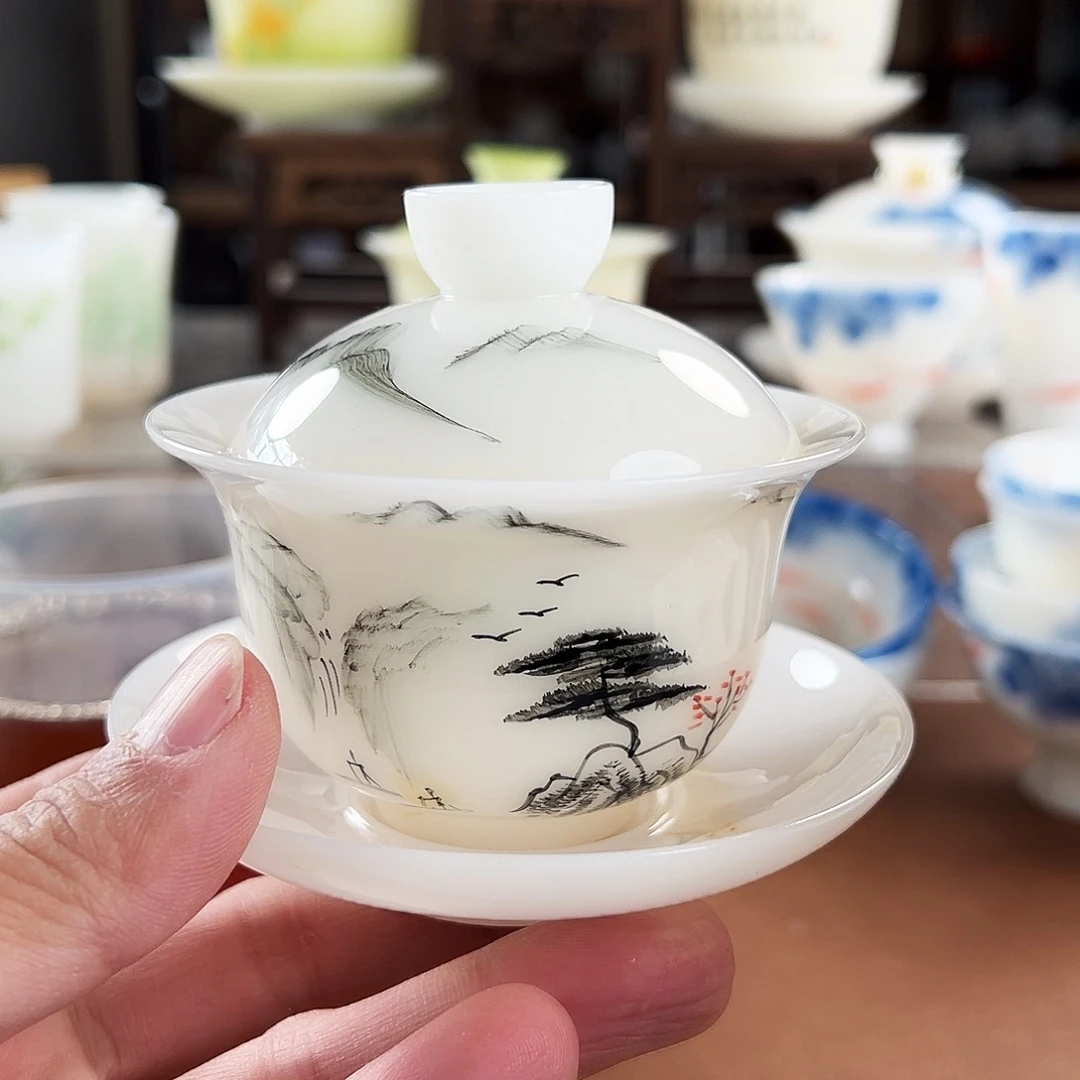 陶杯子璞玉陶瓷茶具系列手绘