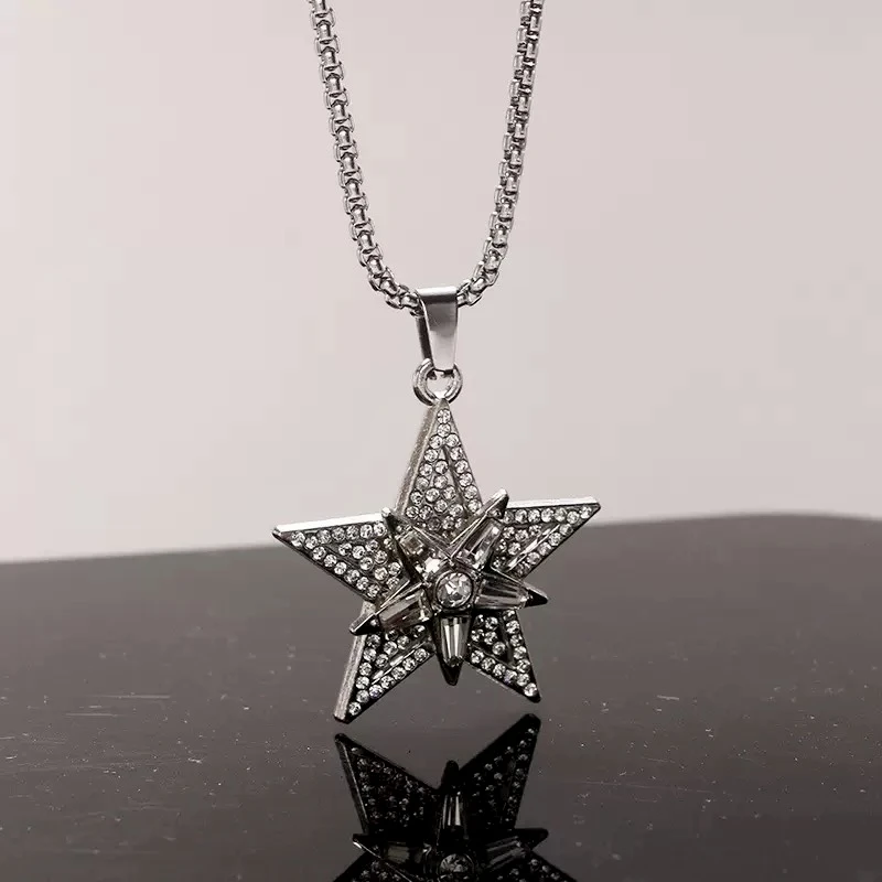 钛钢项链 钛钢链条小众简约高级质感锆石（直播间下单）