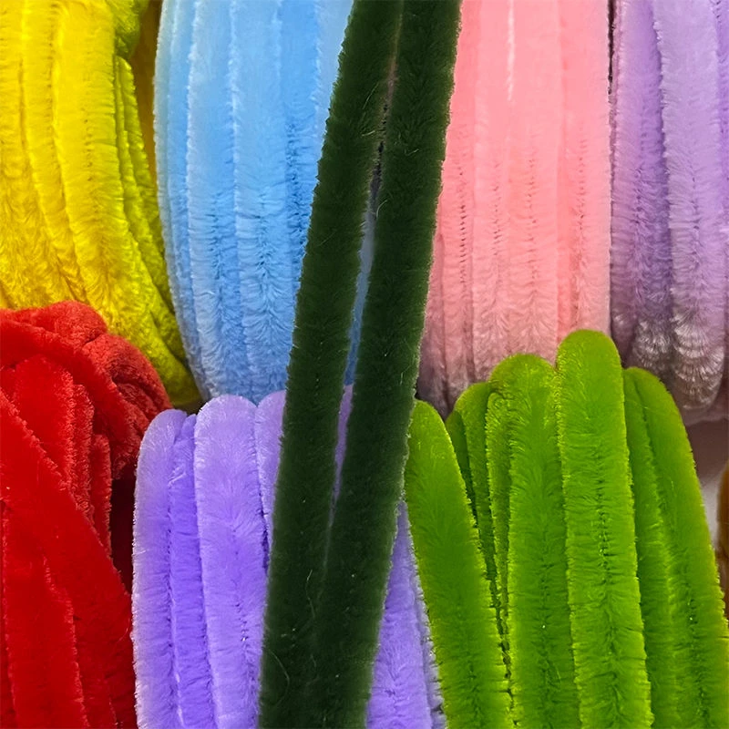 洋洋乐超加密绒扭扭棒1米长度直径8mm手工DIY材料网红花束毛根条