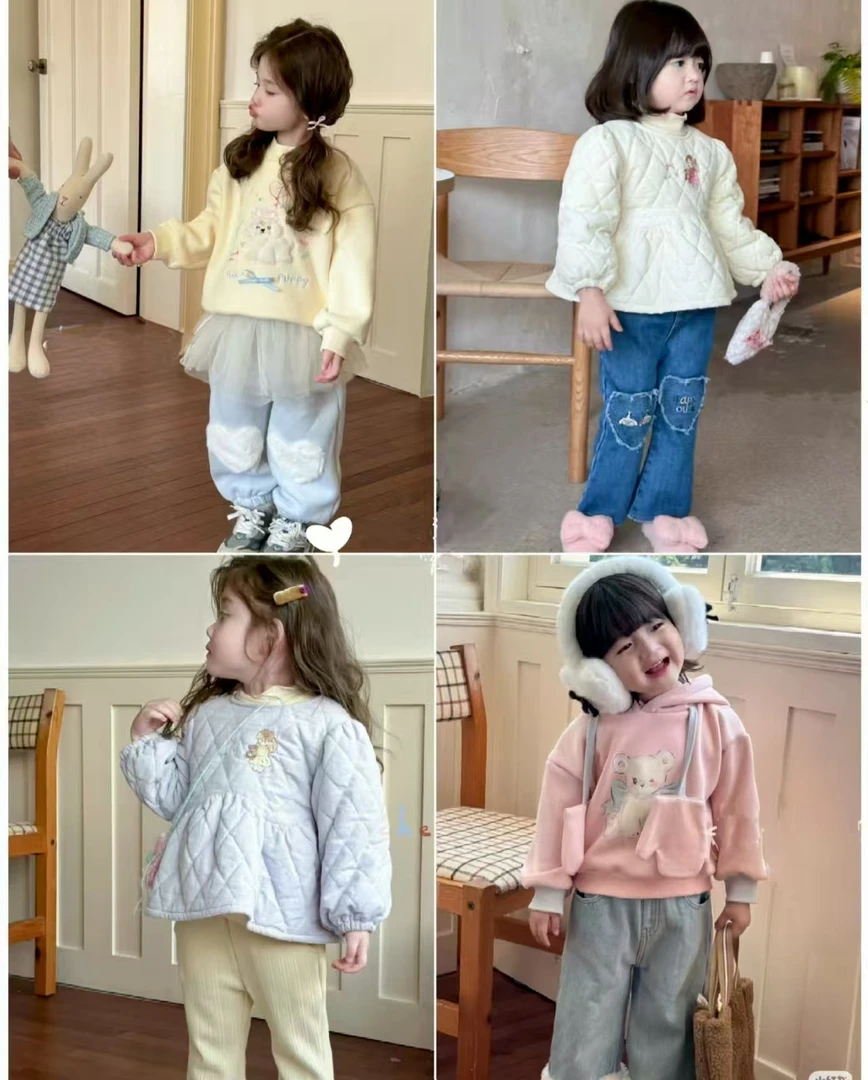 加绒假两件kt打底衫秋冬款3674