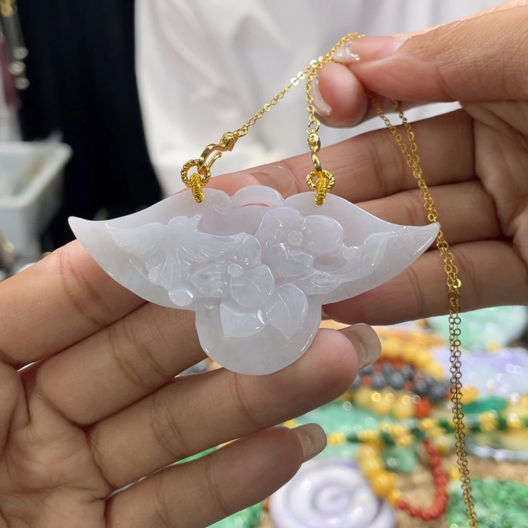 翡翠颈饰未镶嵌代编织