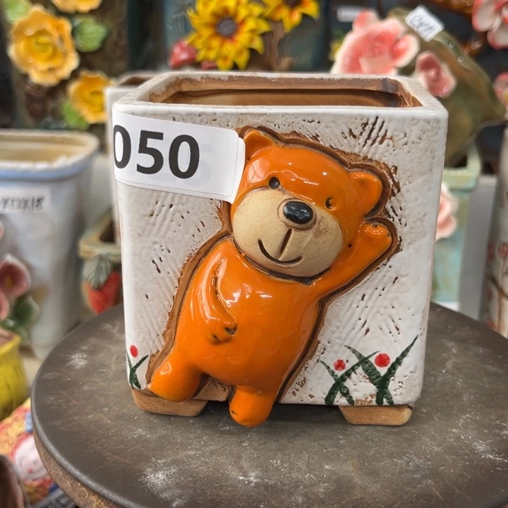 紫砂花盆粗陶材质多肉花盆