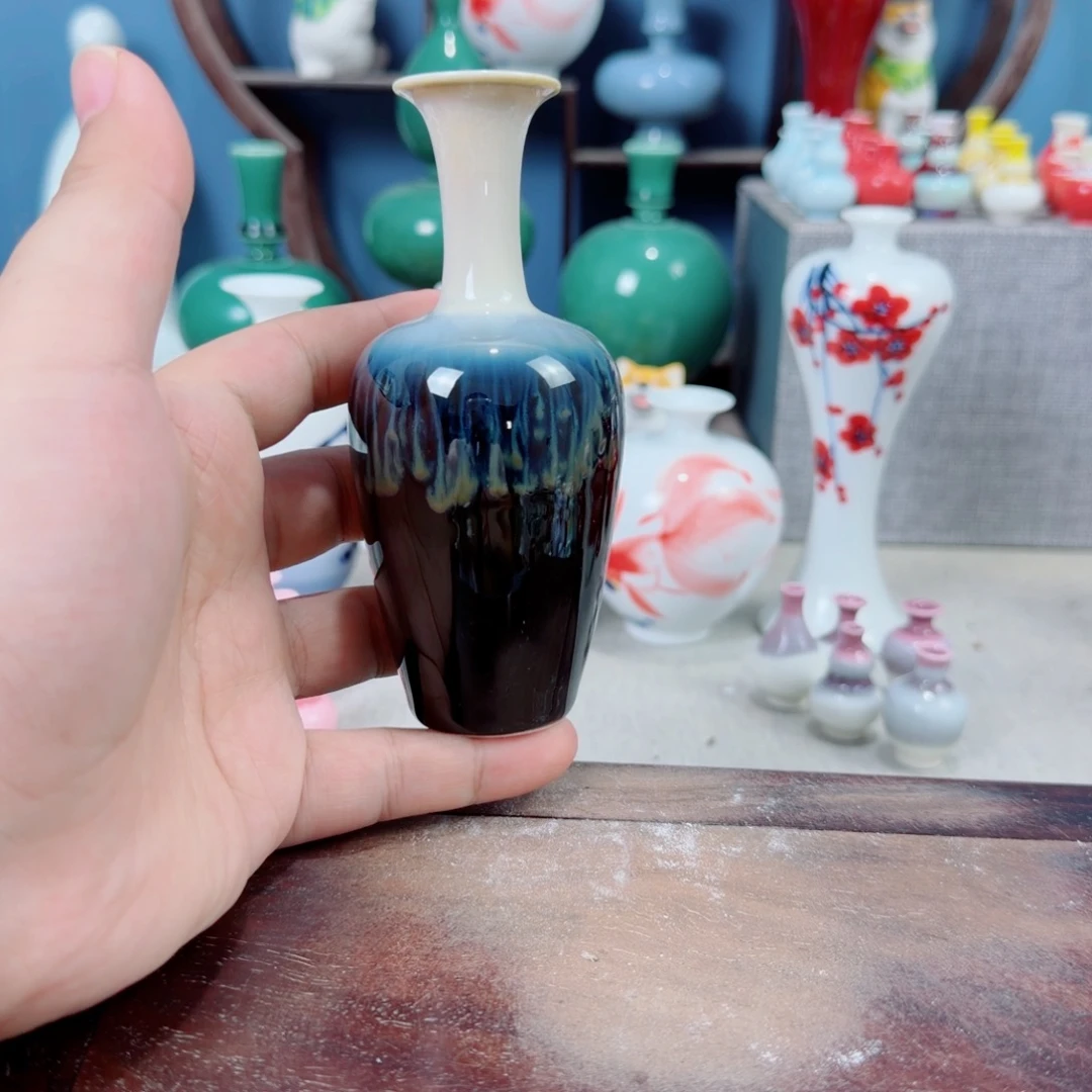 陶瓷手工小花器摆件
