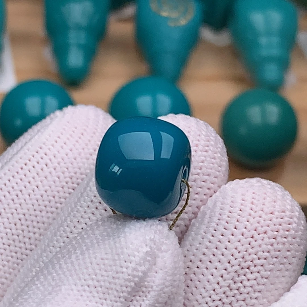 未镶嵌绿松石珠宝奇石12.5mm