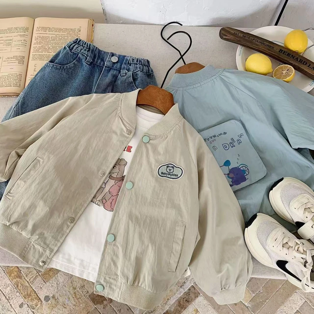 男童外套春秋款2025新款童装潮宝宝休闲夹克衫上衣洋气儿童冲锋衣