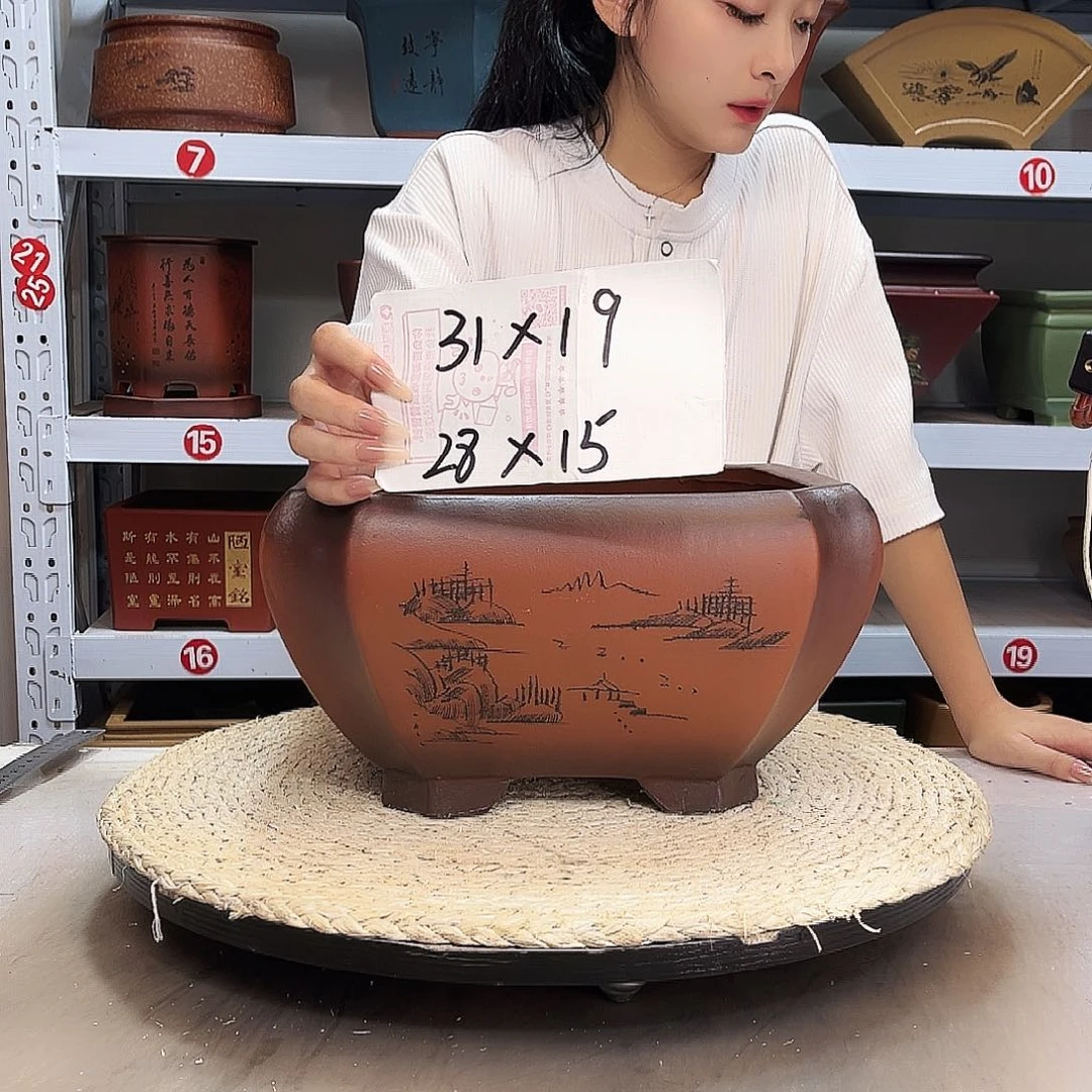 紫砂花盆紫砂花盆
