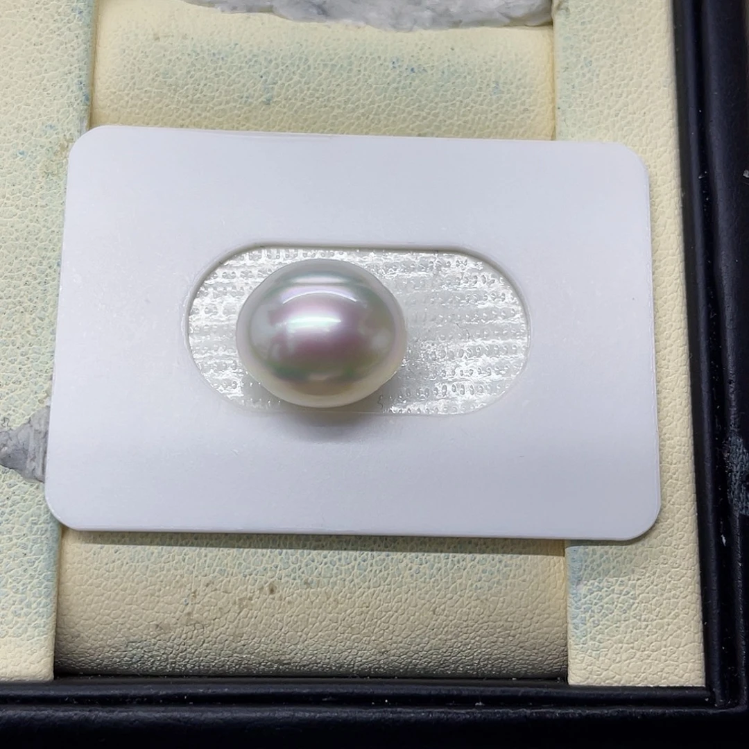 裸珠海水珍珠未镶嵌澳白炫彩裸珠13.4m（可路路通可吊坠