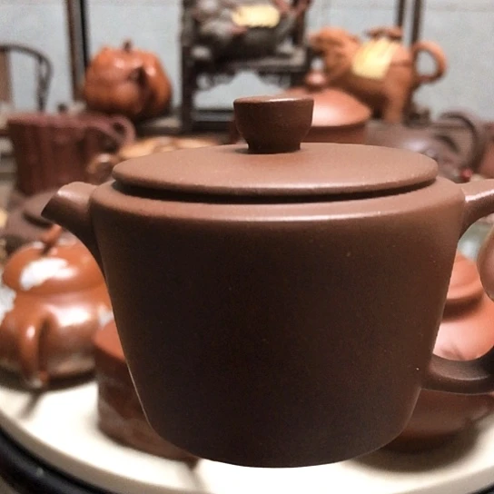 紫砂茶壶100C大平盖