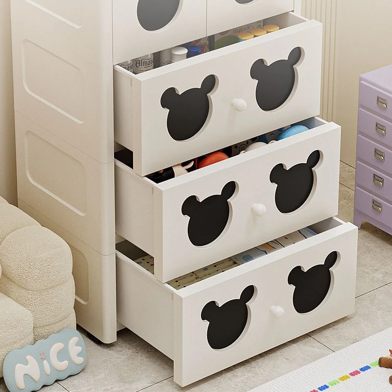 加大婴儿童衣柜抽屉式收纳柜储物箱多层家用置物柜宝宝衣服五斗橱
