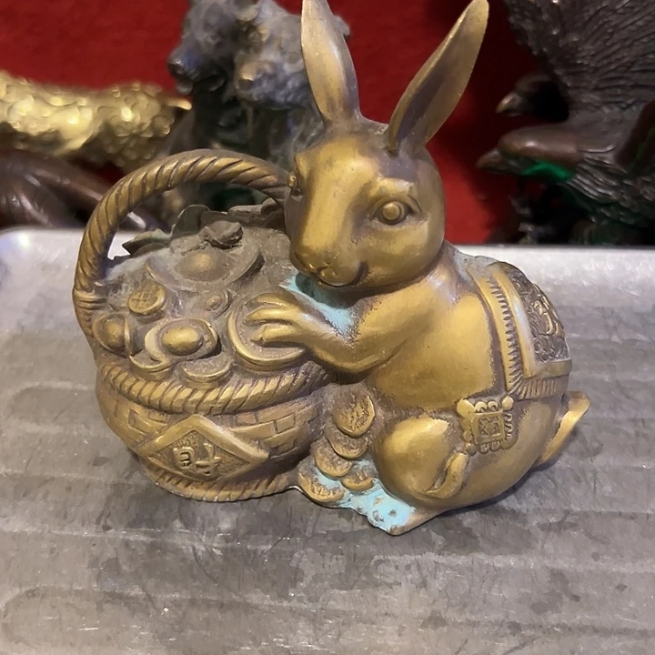 黄铜摆件，文房工艺品摆件