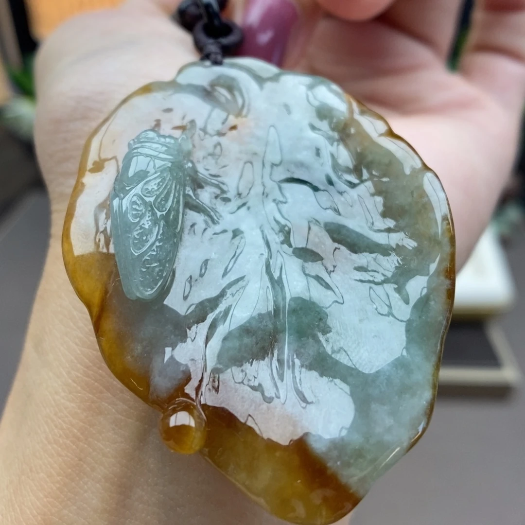 翡翠未镶嵌颈饰吊坠48