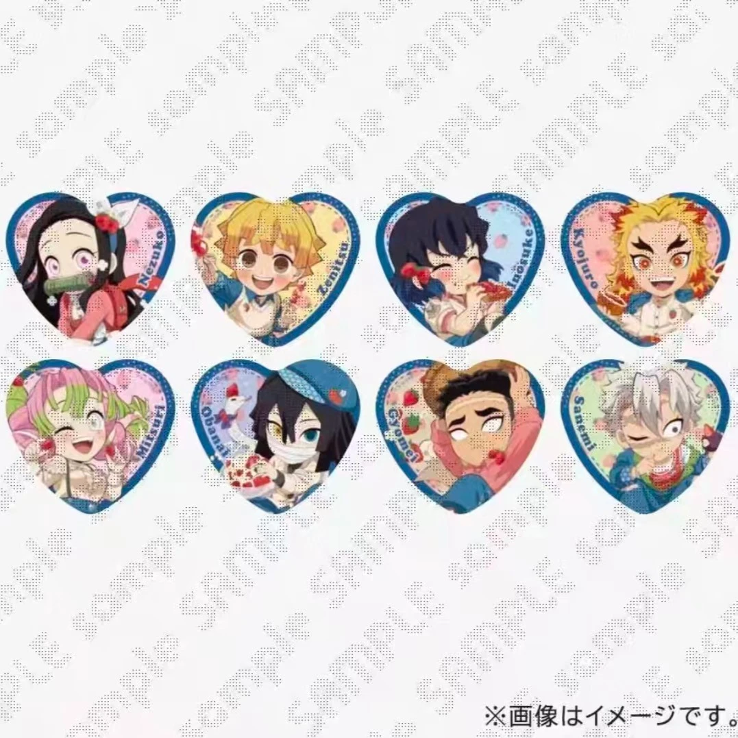 【拆包】沪版日谷《鬼灭之刃》2025款草莓庆典心形吧唧盲盒x（代拆）