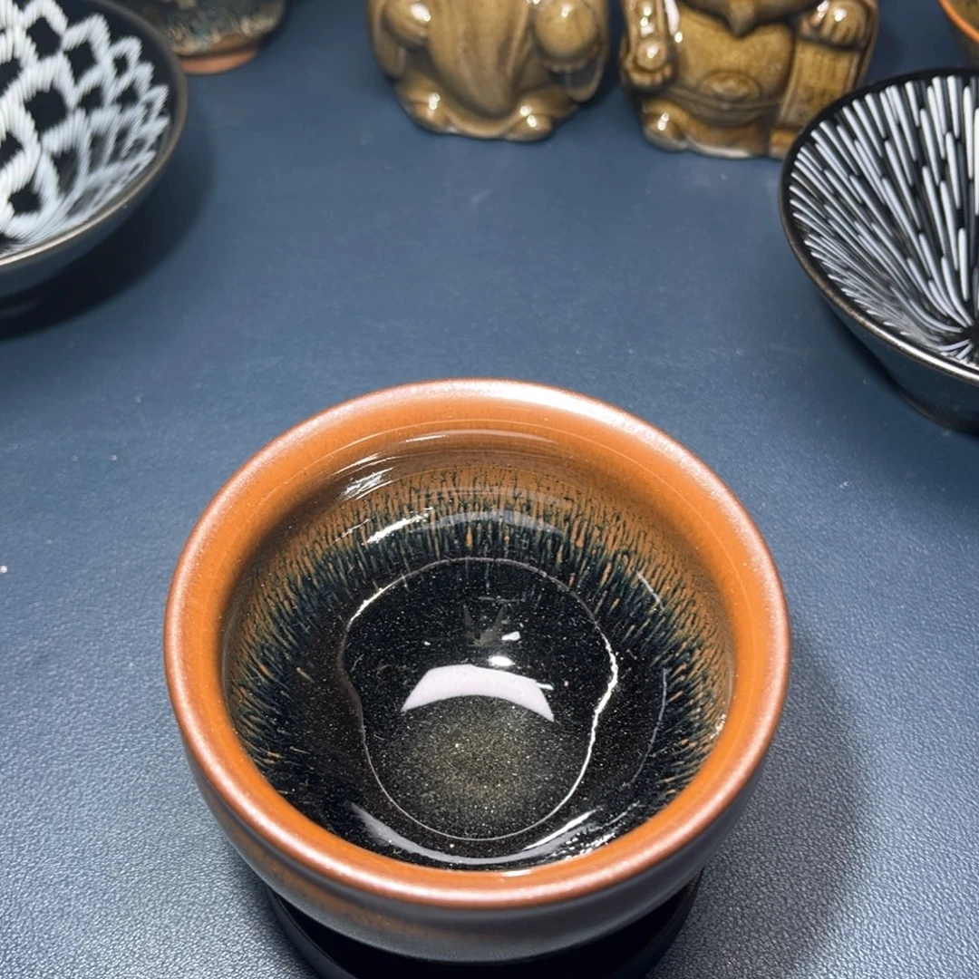 茶盏建盏手握泡茶主人杯