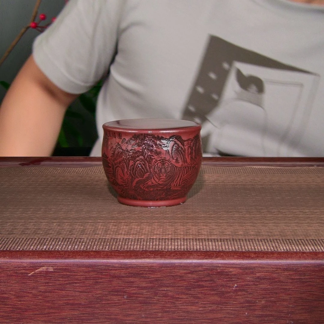 茶杯紫砂高货放漏
