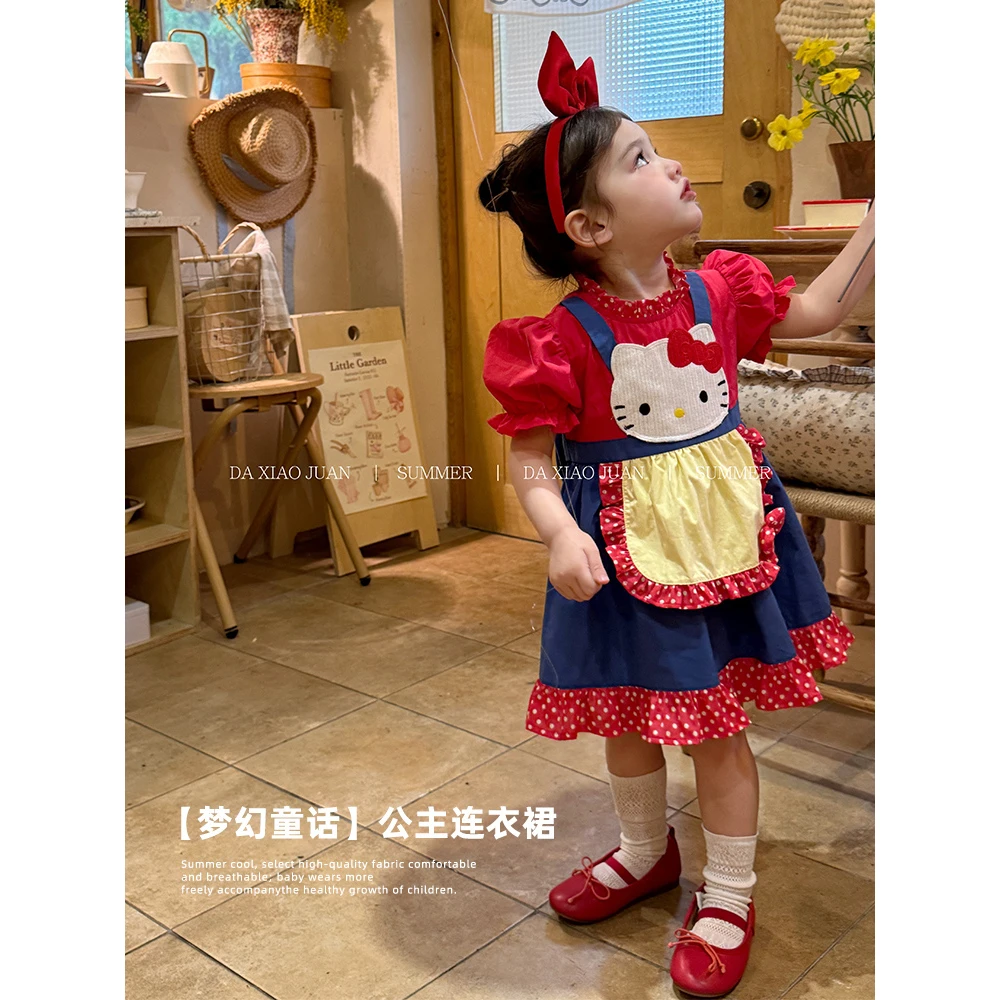 【大小卷】夏季新品童装KT猫连衣裙-52349