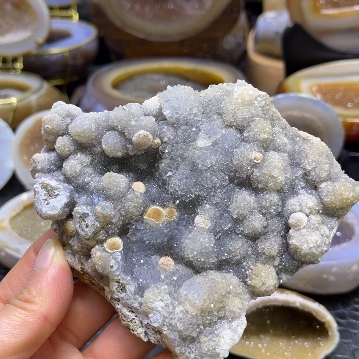 珠宝半成品未镶嵌水晶矿石啵啵