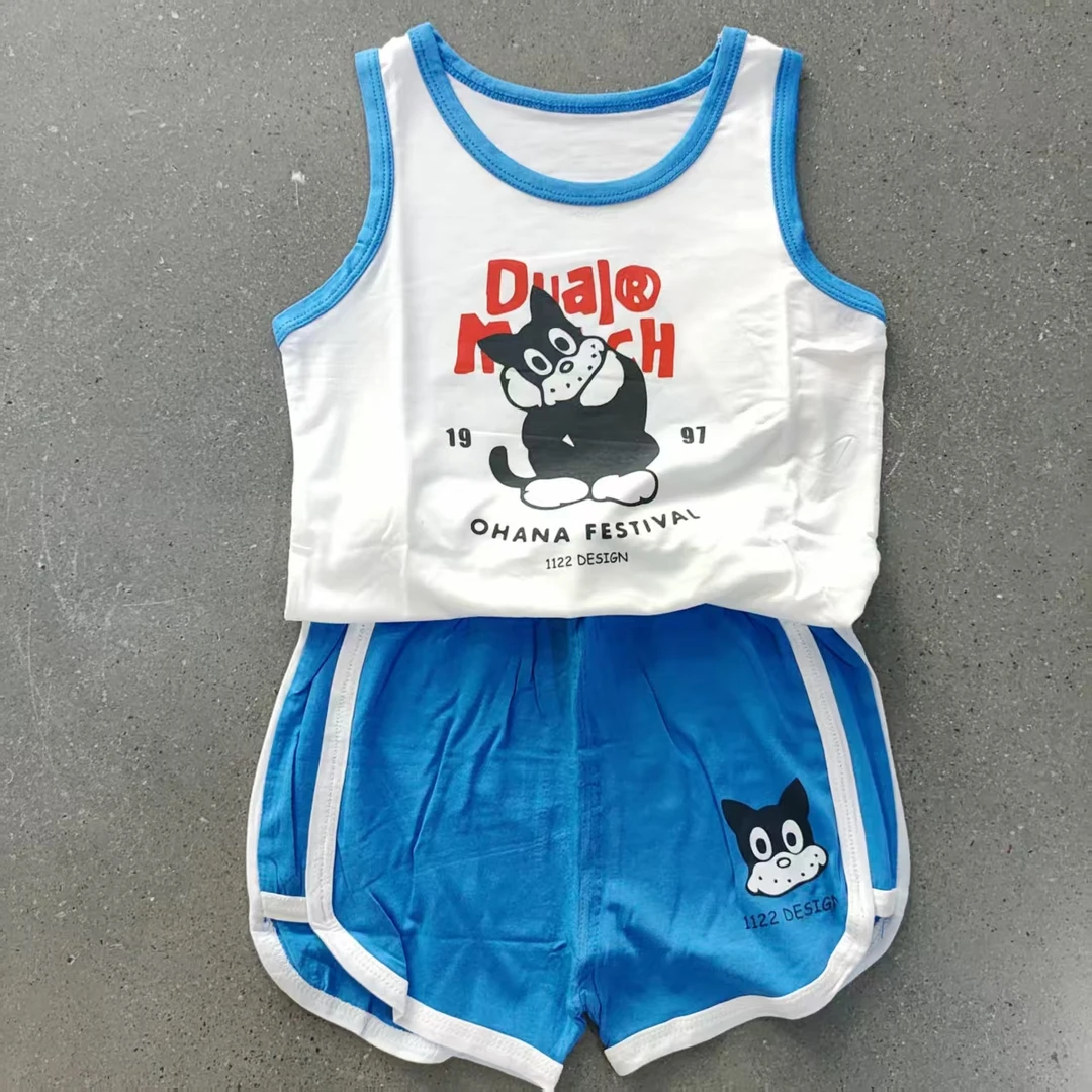 婴稚-【33023韩系猫咪】背心套装