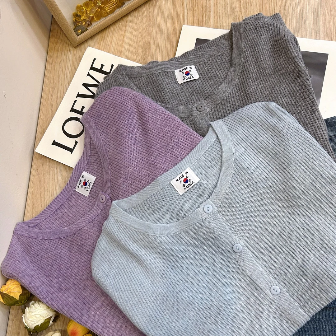 046温柔风气质针织开衫女2025年春季新款氛围感超好看长袖上衣