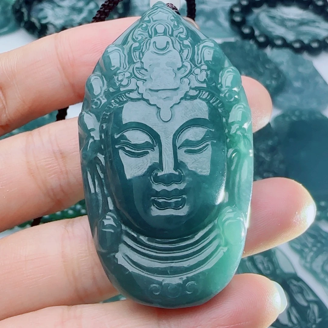 颈饰未镶嵌翡翠多样性发货天然的A货翡翠