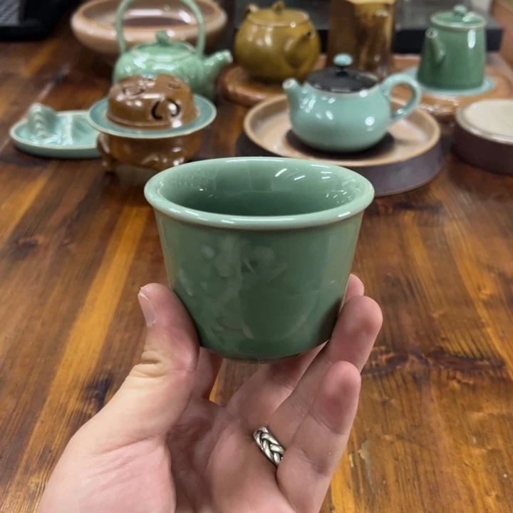 龙泉青瓷茶器微瑕8984