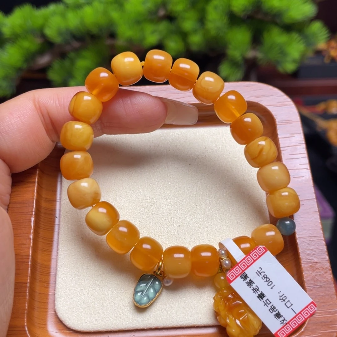 未镶嵌蜜蜡手链手串