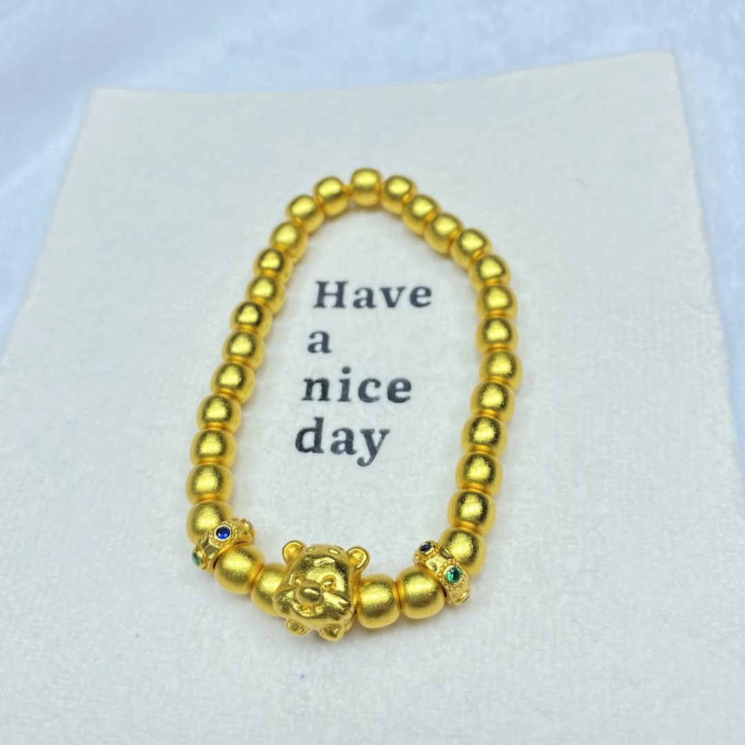 手链 WJ黄色十二生肖珠珠手链多样性发货46677