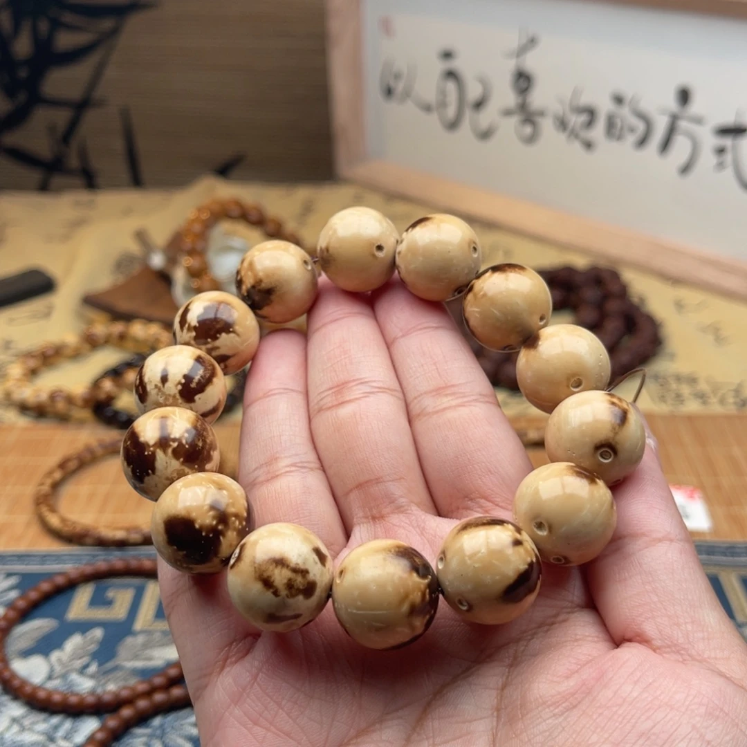 手串紫金鼠半实心熊猫光珠18