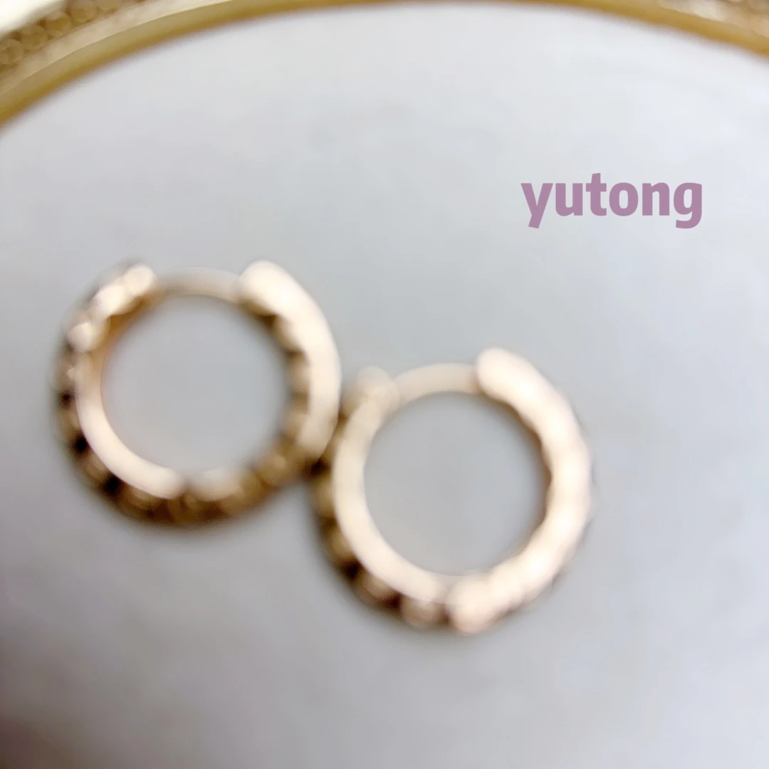 铜合金锆石耳饰 【雨桐高奢饰品】耳环CC00694