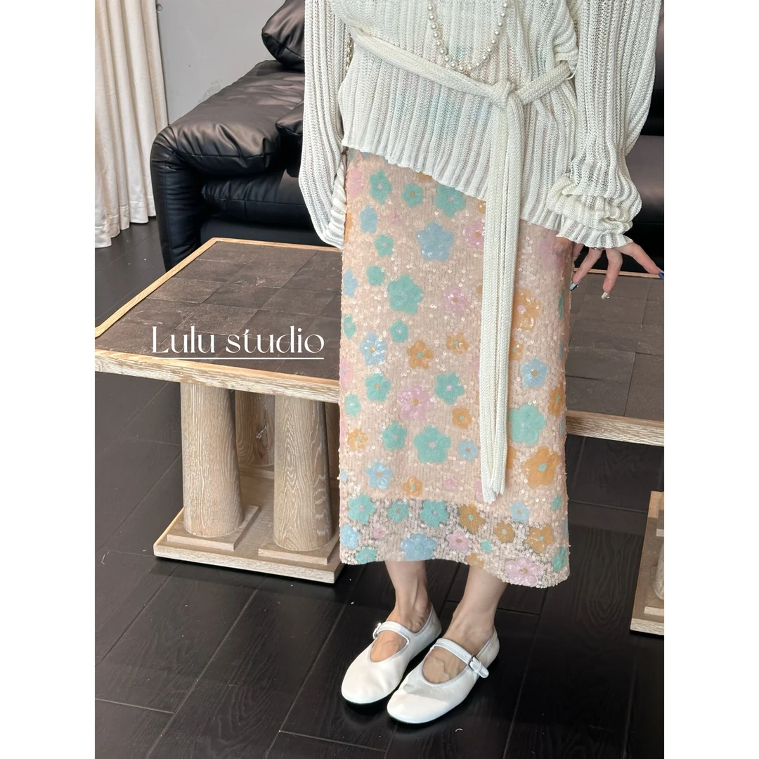 浮云月下女士碎花半裙 50869Q