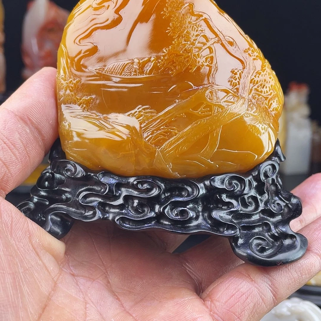 不***师老挝石寿山石雕刻