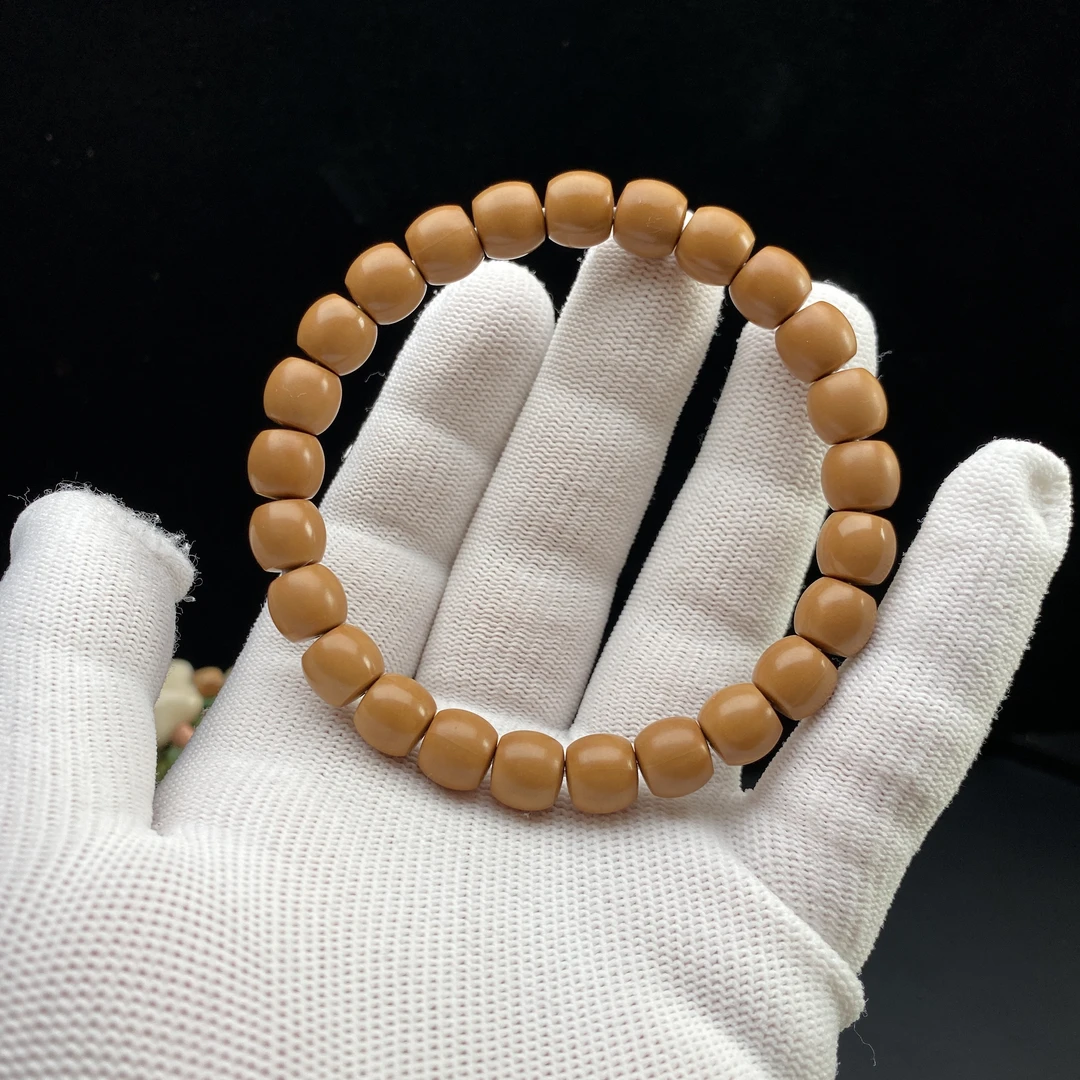 不负时光-8mm9+原生态直切猴头手串全品无暇无泡药无封口线全品