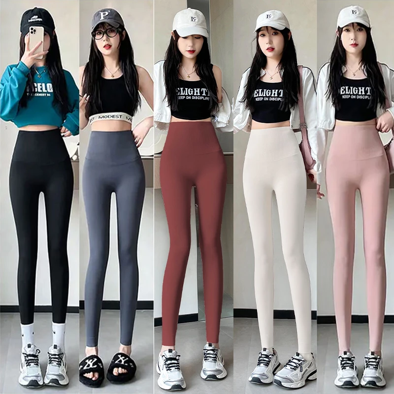 2025春季新款黑金蜂窝腰腰显瘦薄款高腰收腹外穿修身提臀芭比裤女