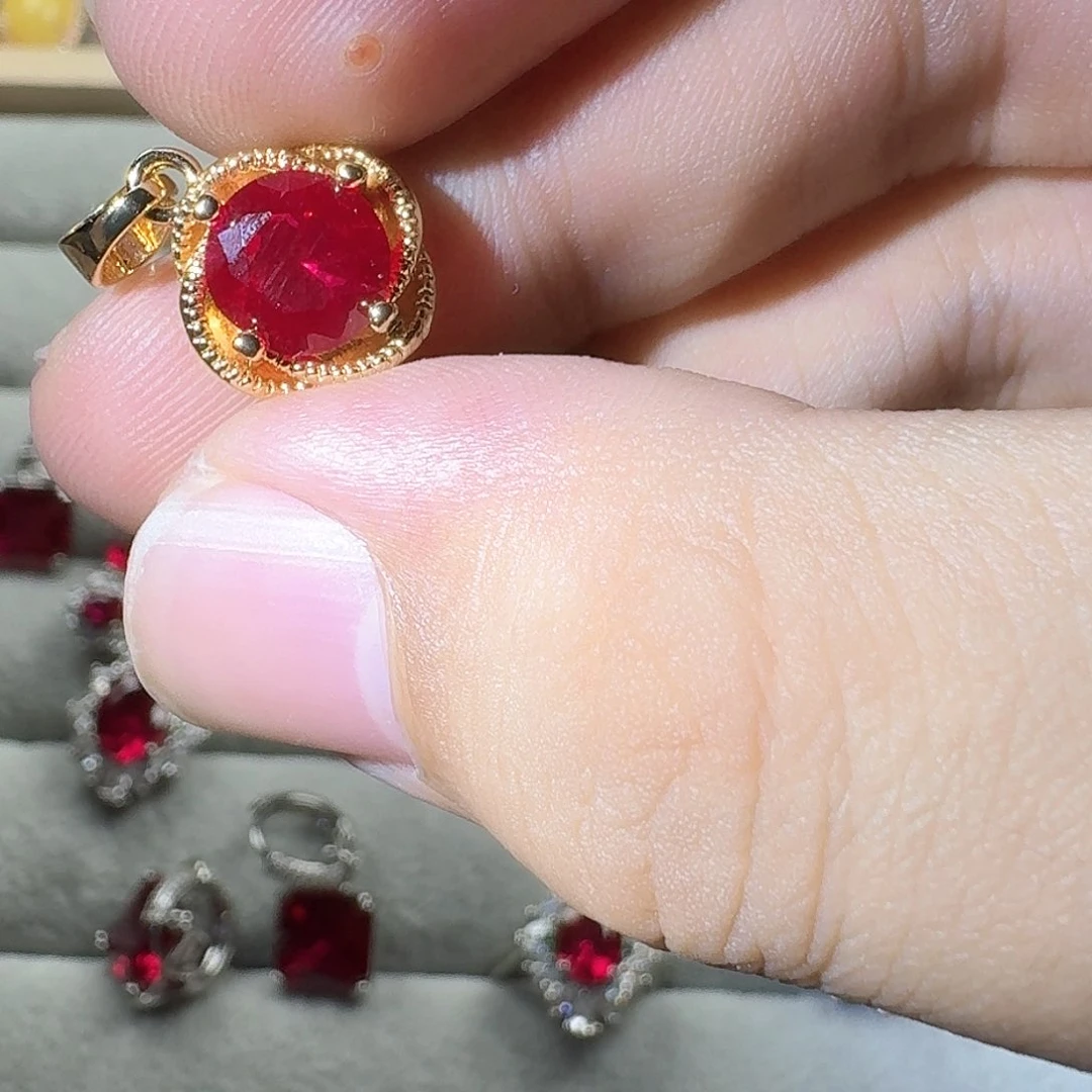 芙蓉石戒指银S925镶嵌