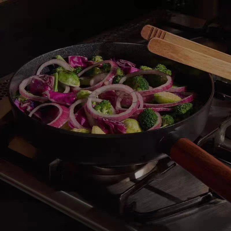 TOU SHAN COOKWARE韩式麦饭石旋压炒锅不粘锅易清洗