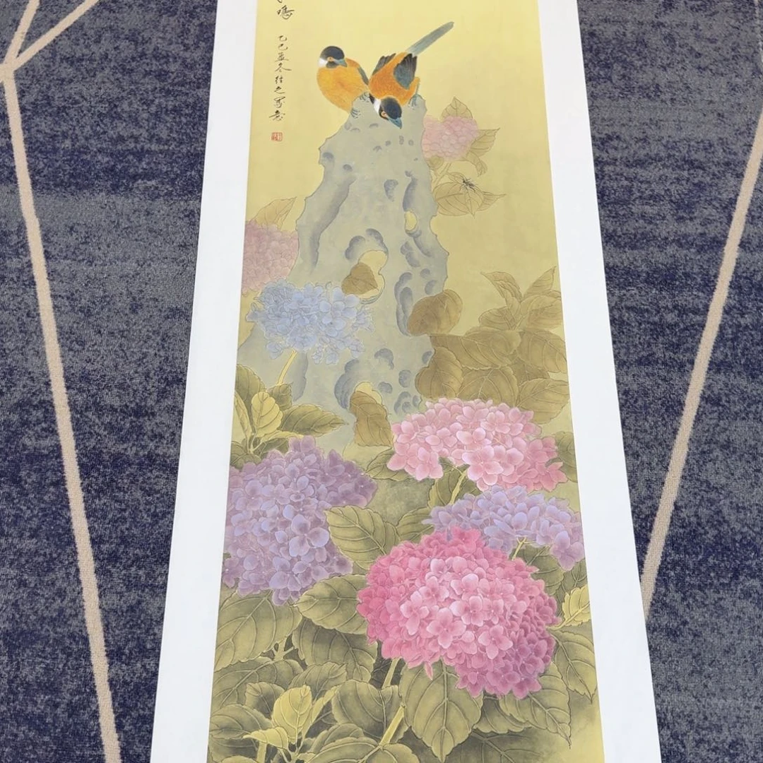 国画国画作品山水花鸟纯手绘