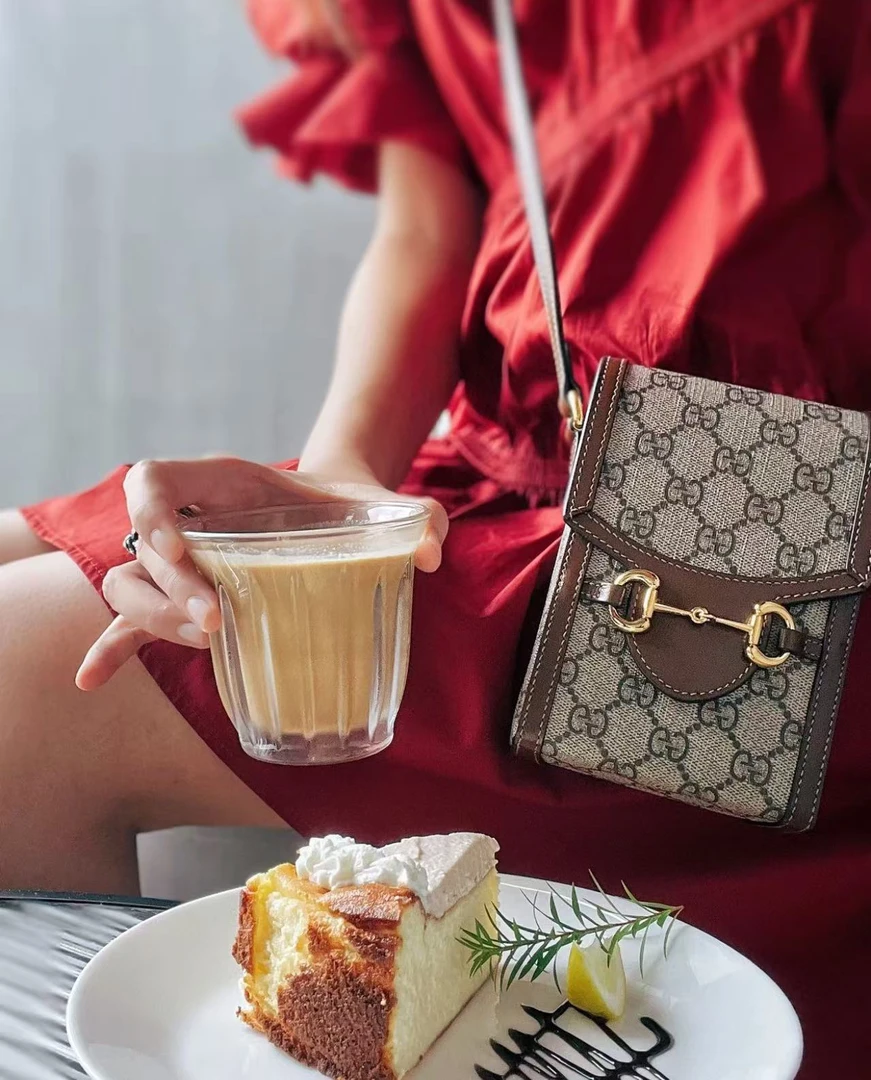 95新 GUCCI/古驰 多宝二奢/81427/1955手机包