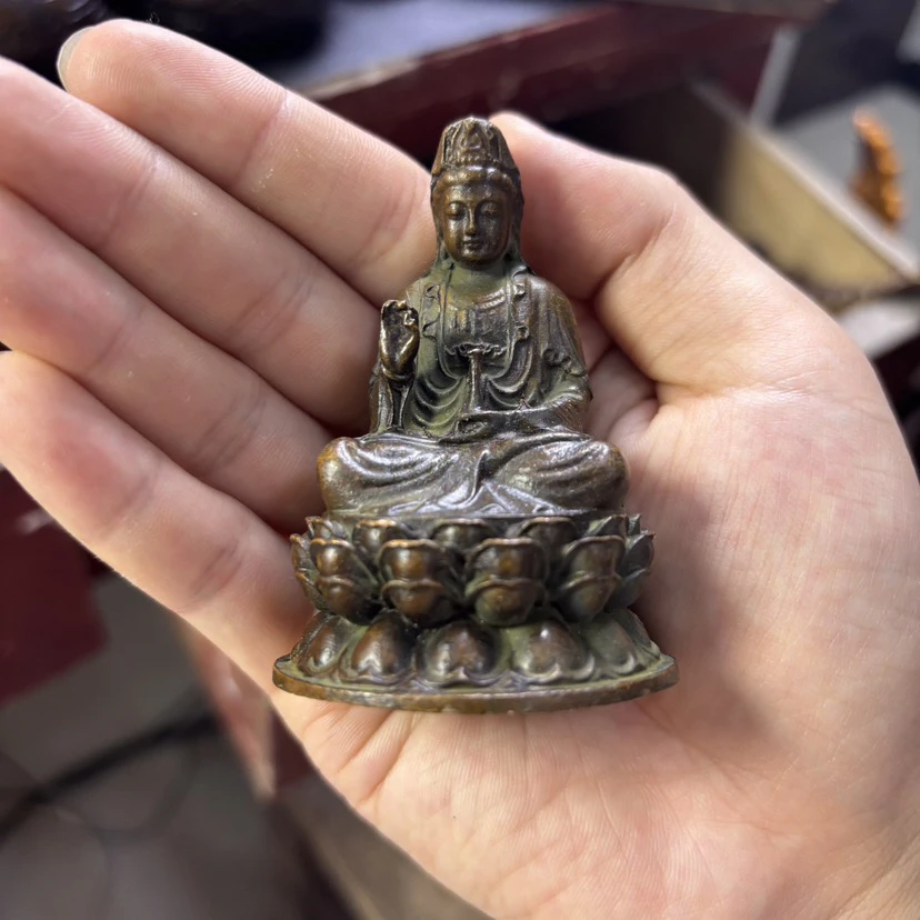 小坐莲观音家居摆件