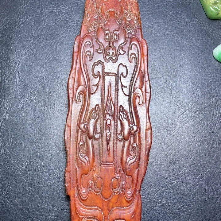 白玉菩提吊坠摆件