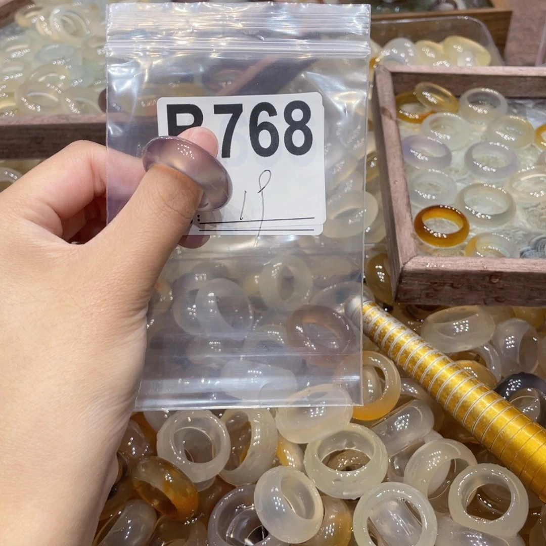 玛瑙/玉髓未镶嵌戒指768