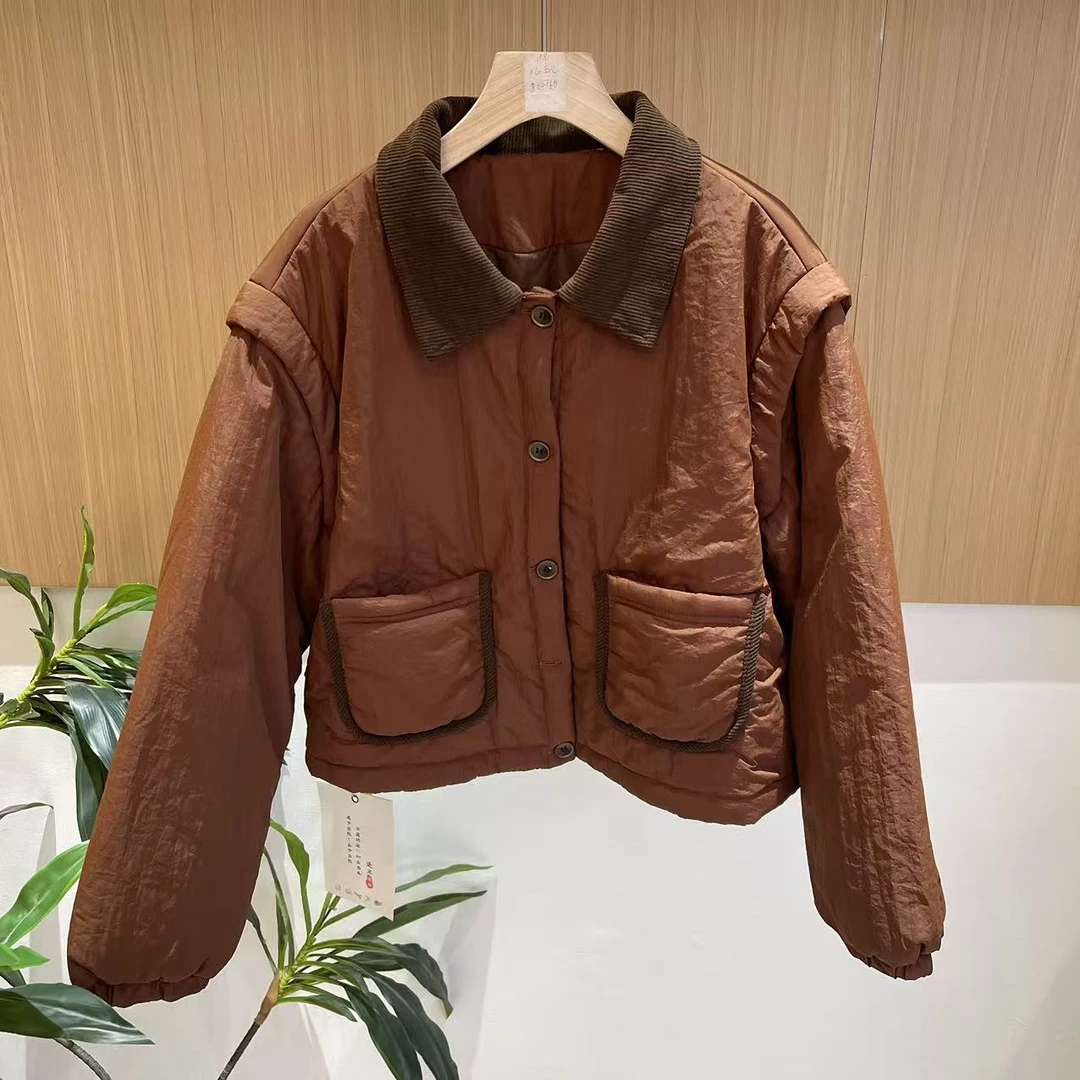 17354新款秋冬加厚休闲减龄百搭上衣棉服外套