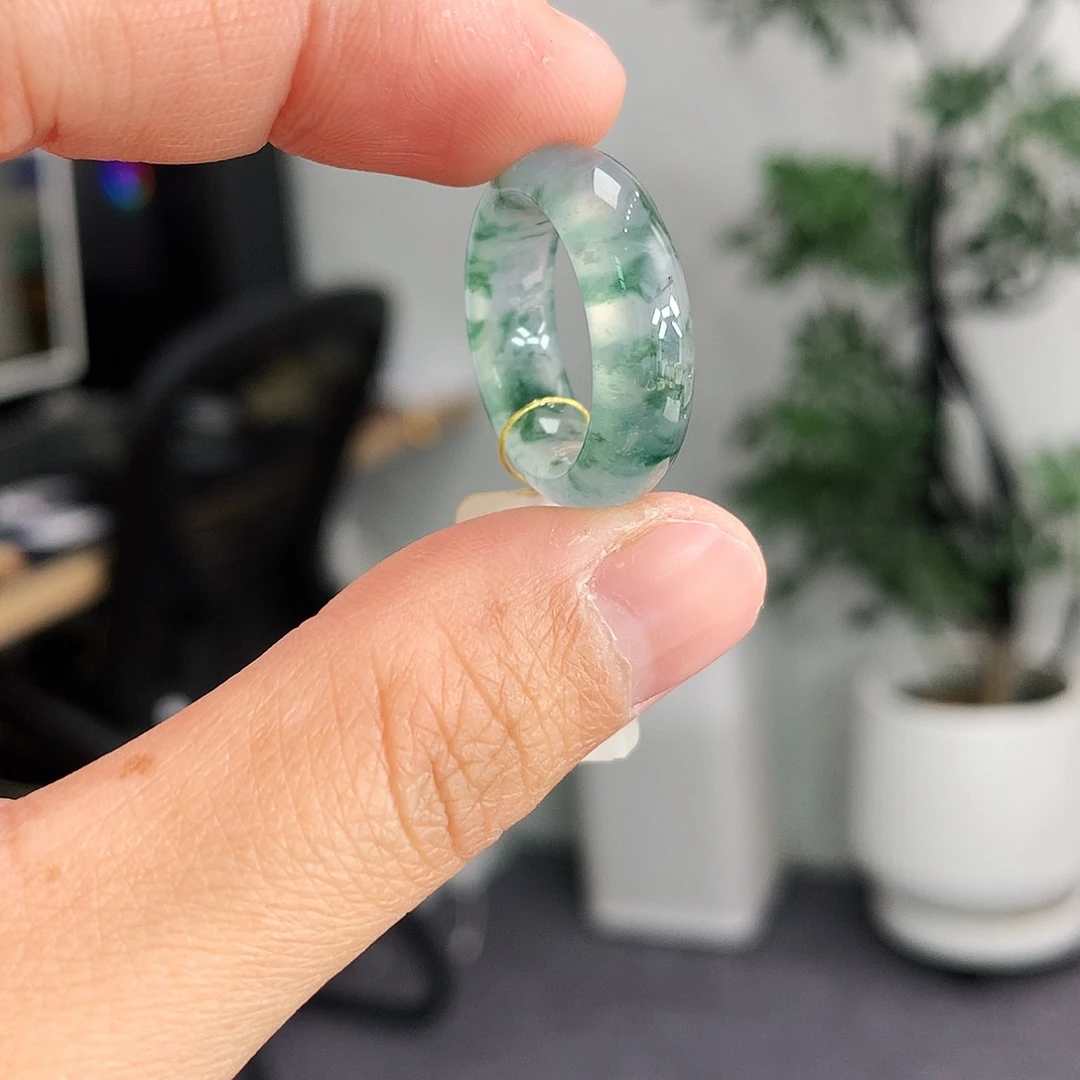 翡翠未镶嵌戒指9号
