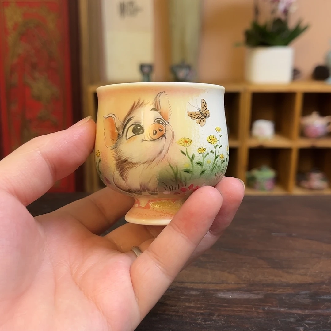 柴烧手工手绘陶瓷