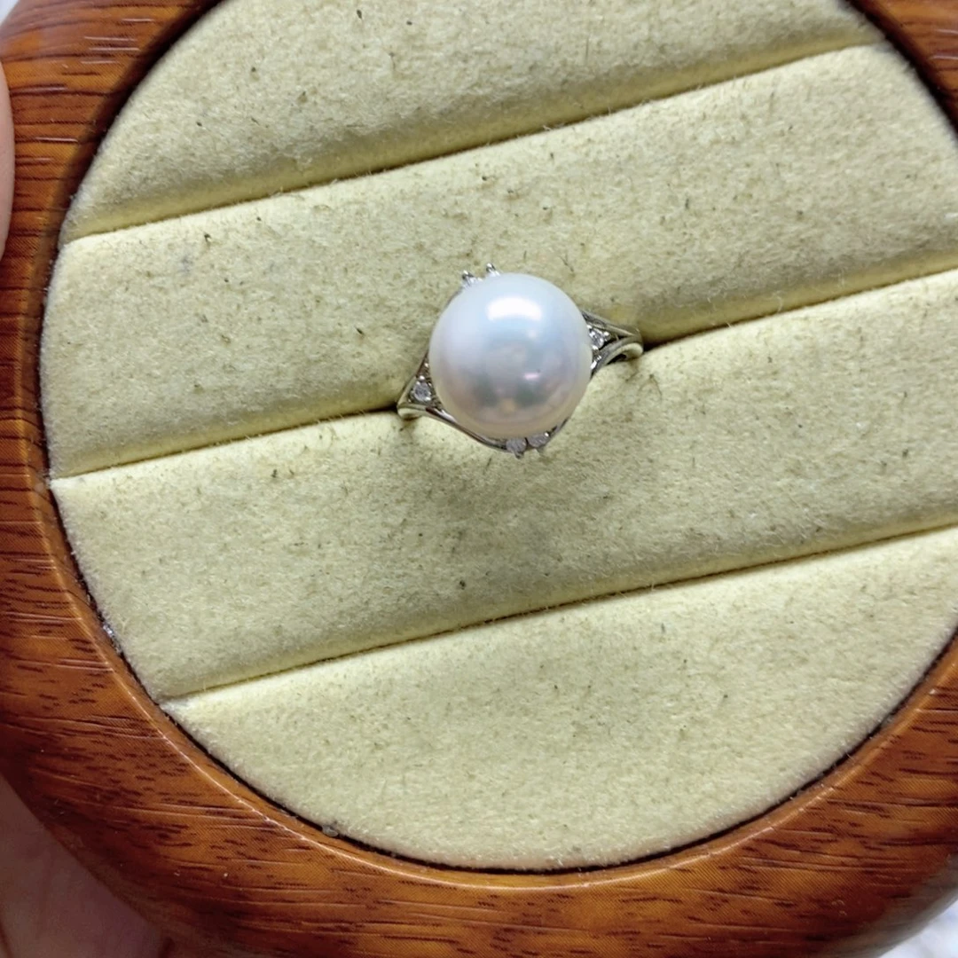 耳饰淡水珍珠银S925镶嵌