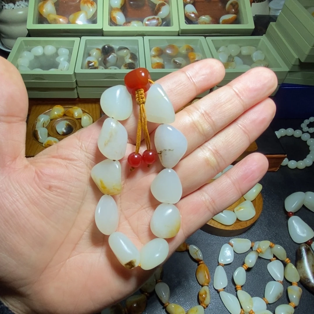老***、和田玉未镶嵌手串