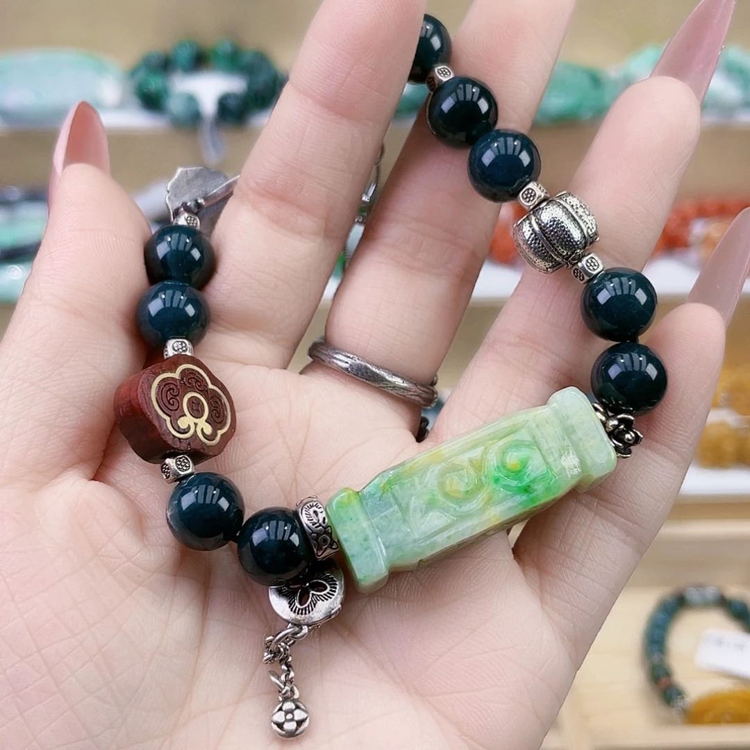 翡翠未镶嵌手链手链