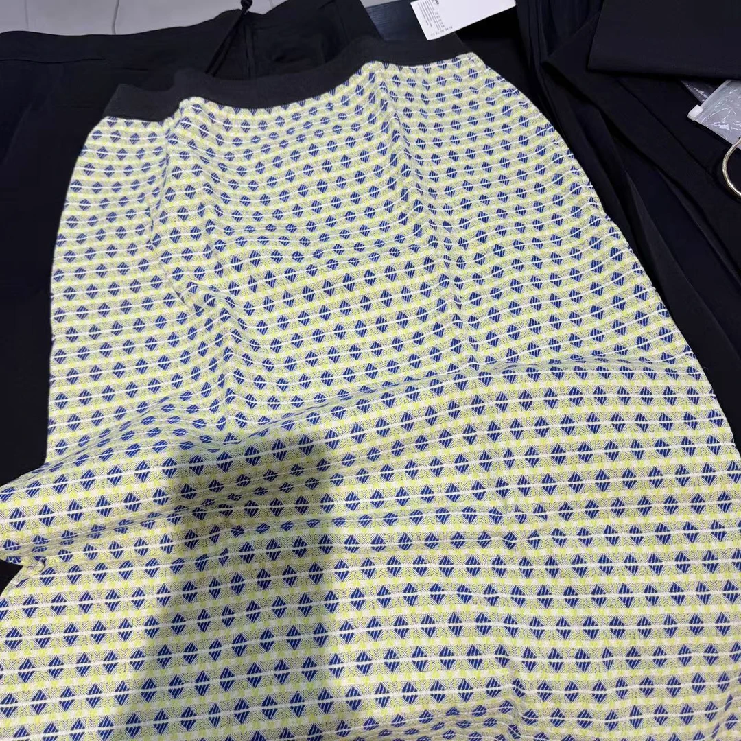 2025春夏碎花休闲圆点千鸟格夏季新款半身裙女气质时尚百搭裙子