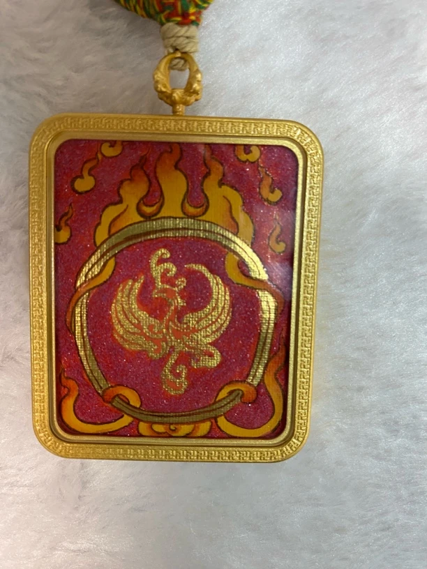 钛钢锦纶吊坠 九离紫火佛眼佛界九路招财