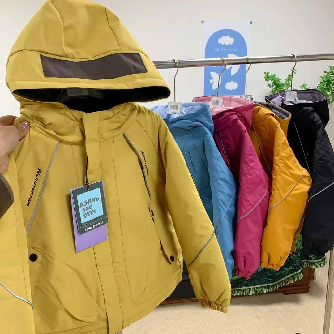 【五色棉服】儿童25年冬新品日常连帽保暖夹棉棉服外套